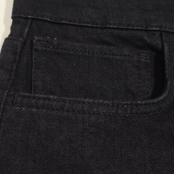 Zara Slim Straight Jeans 8 Black NWT - Picture 5 of 9